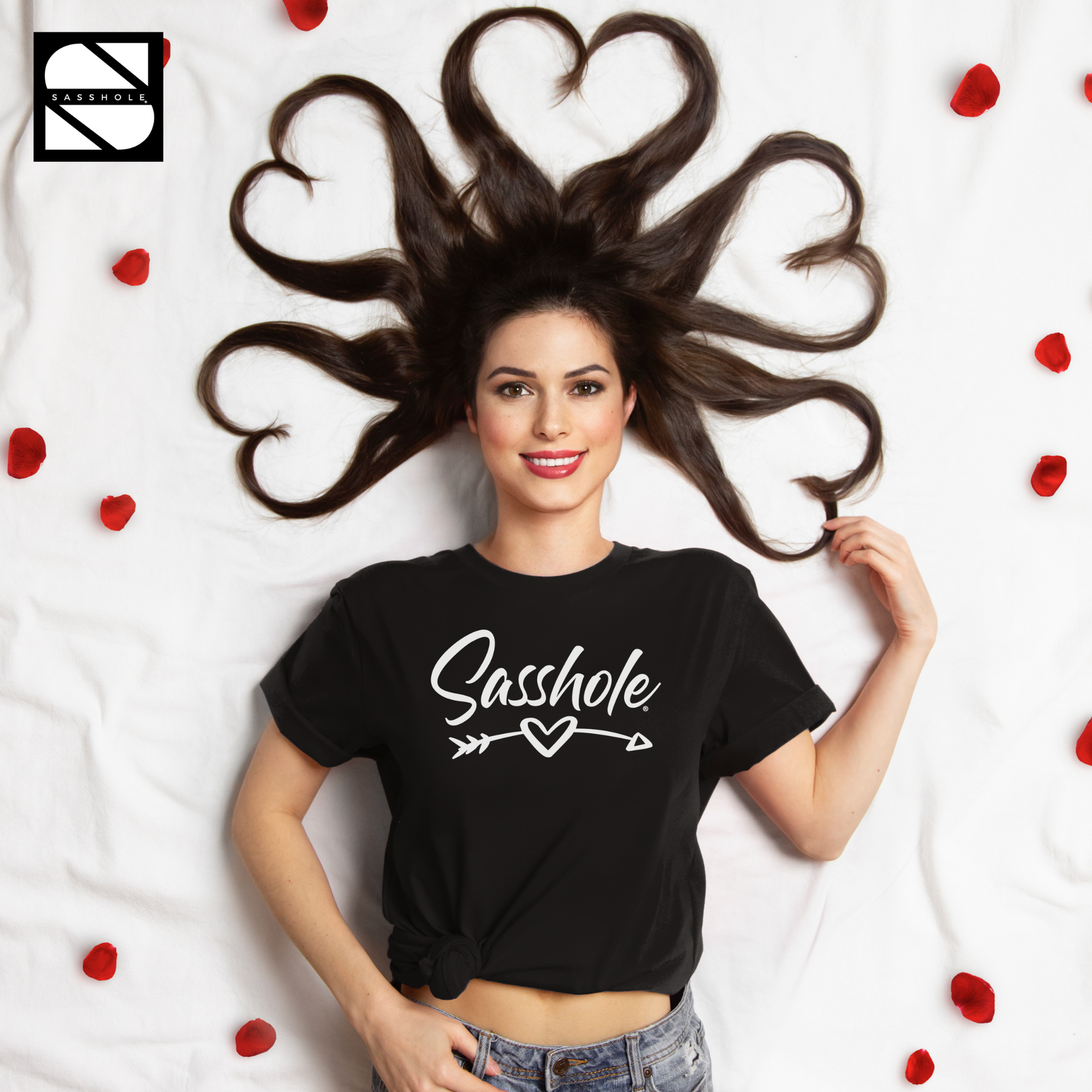 Valentine Shirts For Women Black