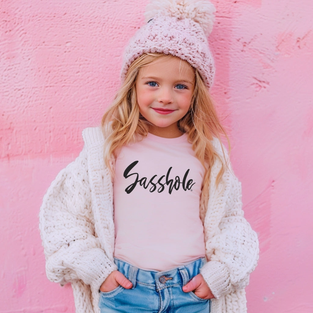Image of Sasshole® Youth T-Shirt – Cute & Comfy Comfort Colors® Graphic Tee for Bold Kids