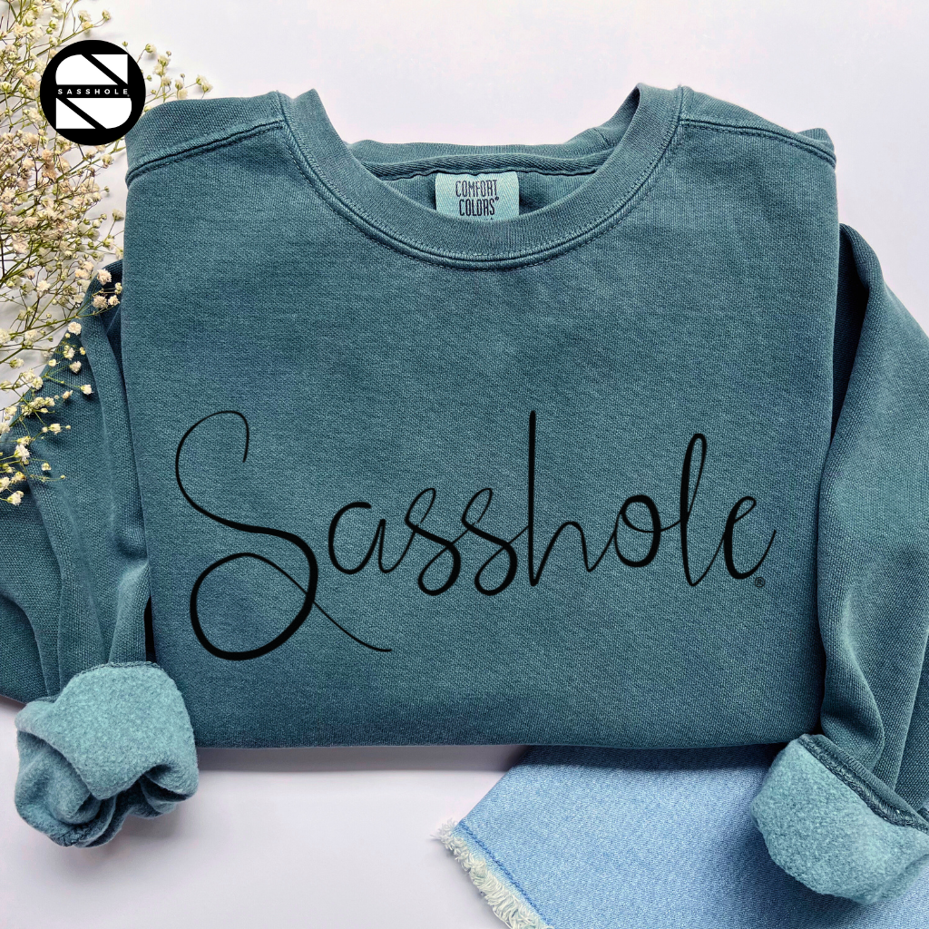 Sasshole Blue Spruce Womens Alternative Apparel Sweatshirt