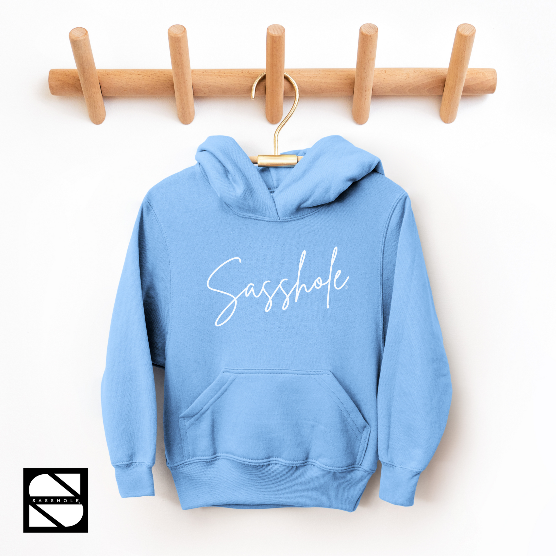 girls hoodie carolina blue