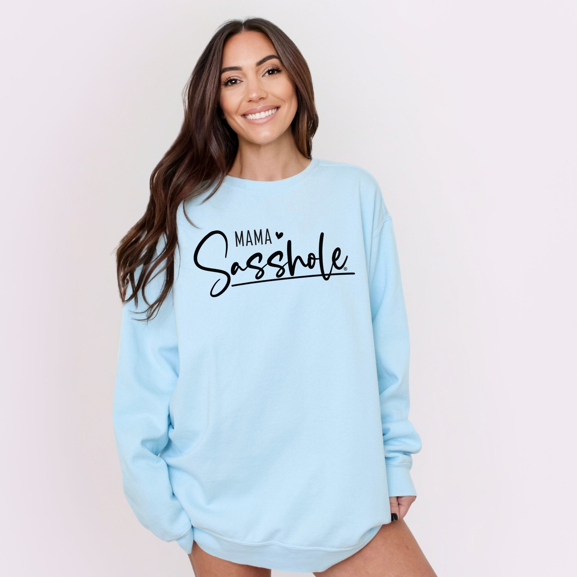 Image of Sasshole® Mama Sweatshirt – Funny Women’s Comfort Colors® Pullover