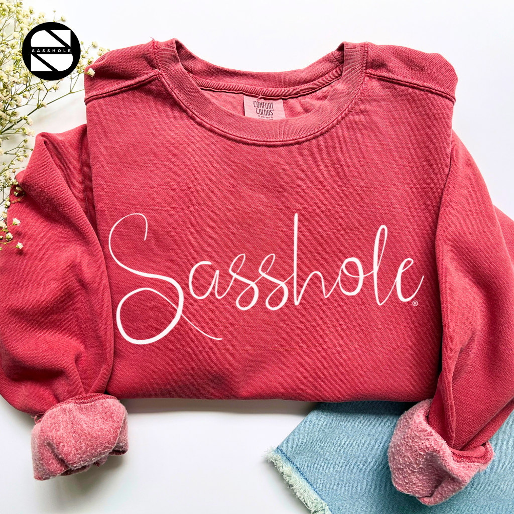 Sasshole Crimson Womens Alternative Apparel Sweatshirt
