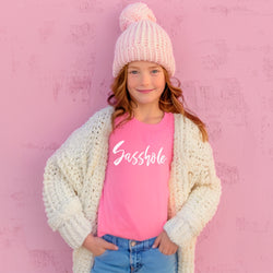 Image of Sasshole® Youth T-Shirt – Cute & Comfy Comfort Colors® Graphic Tee for Bold Kids
