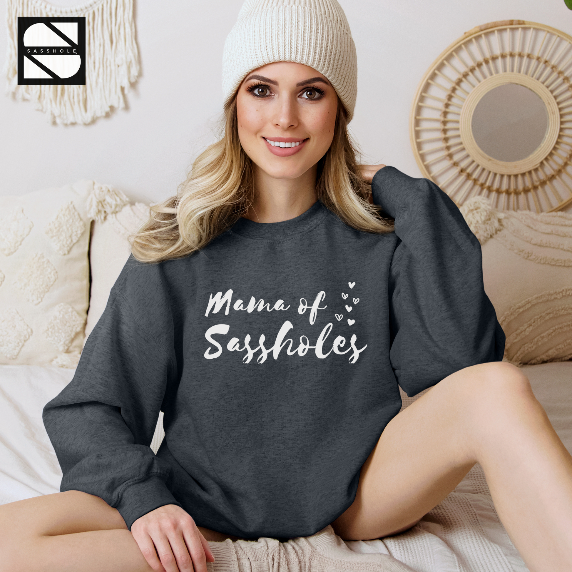 women's funny dark heather sweatshirt