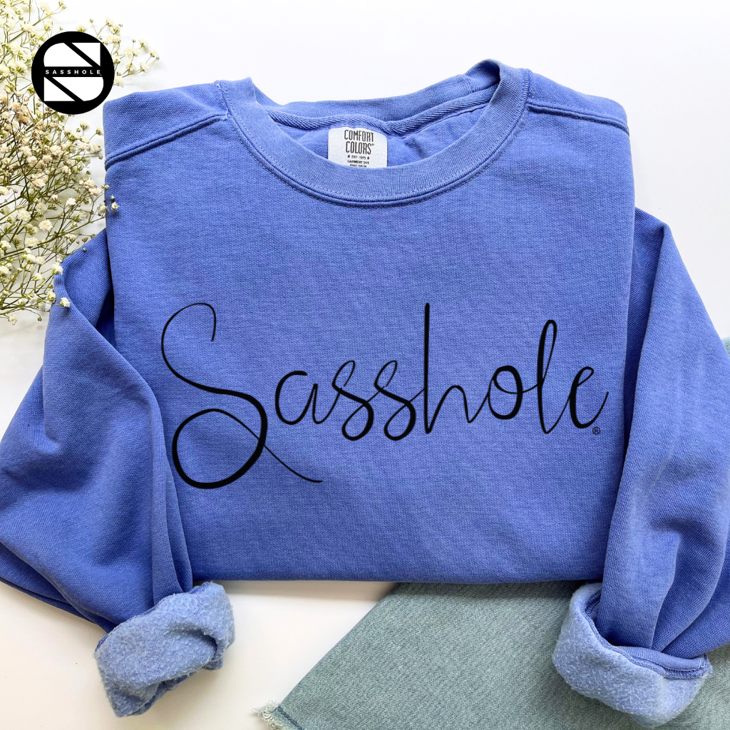 Sasshole Flo Blue Womens Alternative Apparel Sweatshirt