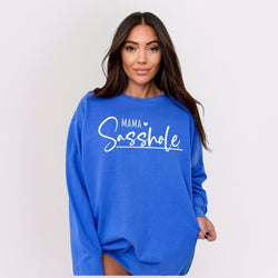 Image of Sasshole® Mama Sweatshirt – Funny Women’s Comfort Colors® Pullover
