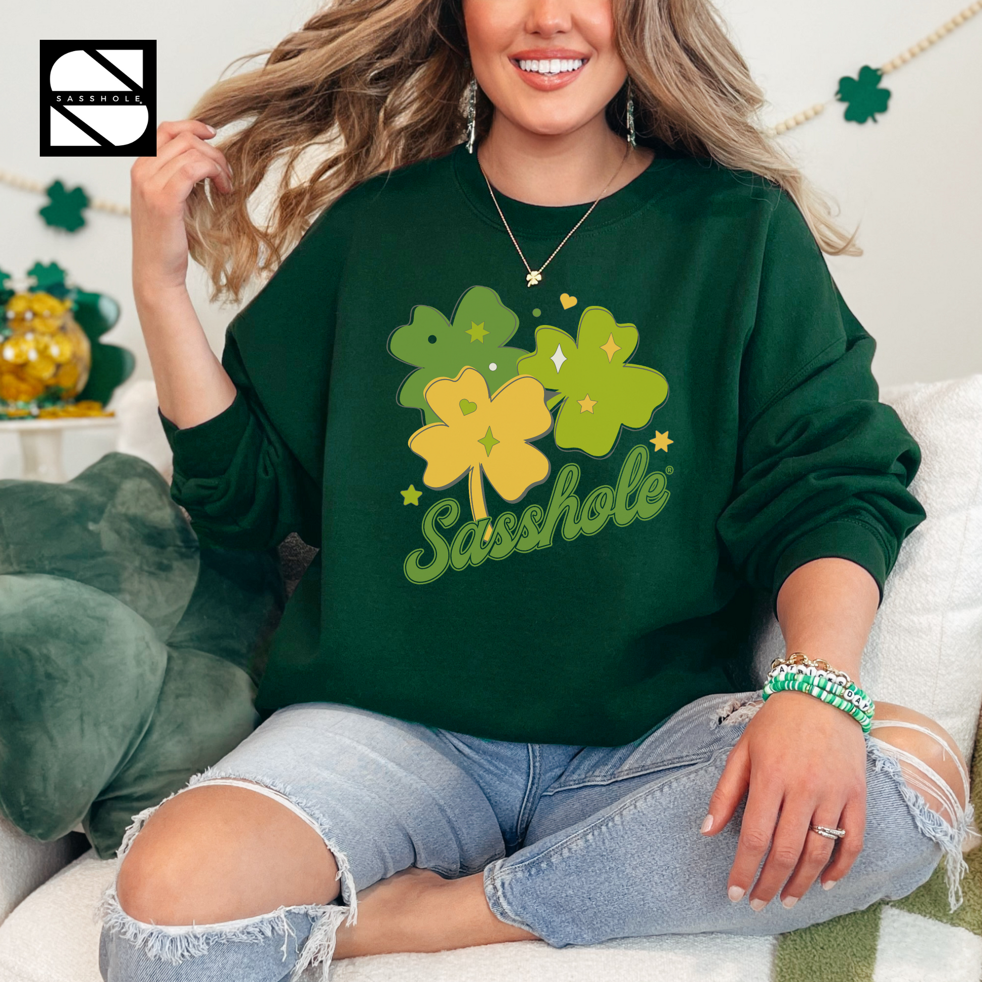 women's shamrock sweatshirts, Women's Clothing, unisex St. Paddy's Day tops, Unisex, unique st patrick's day shirts, unique Irish designs, trendy March 17th tops, Sweatshirts, stylish hooded sweatshirts, St. Patrick's Day Sweatshirts & Shirts, St. Patrick's Day Sweatshirts & Hoodies, St. Patrick's Day sweatshirt, st patricks day sweatshirts, shamrock hoodies, sassy St. Patrick's apparel, Regular fit, men's festive hoodies, Men's Clothing, Irish-themed jumpers