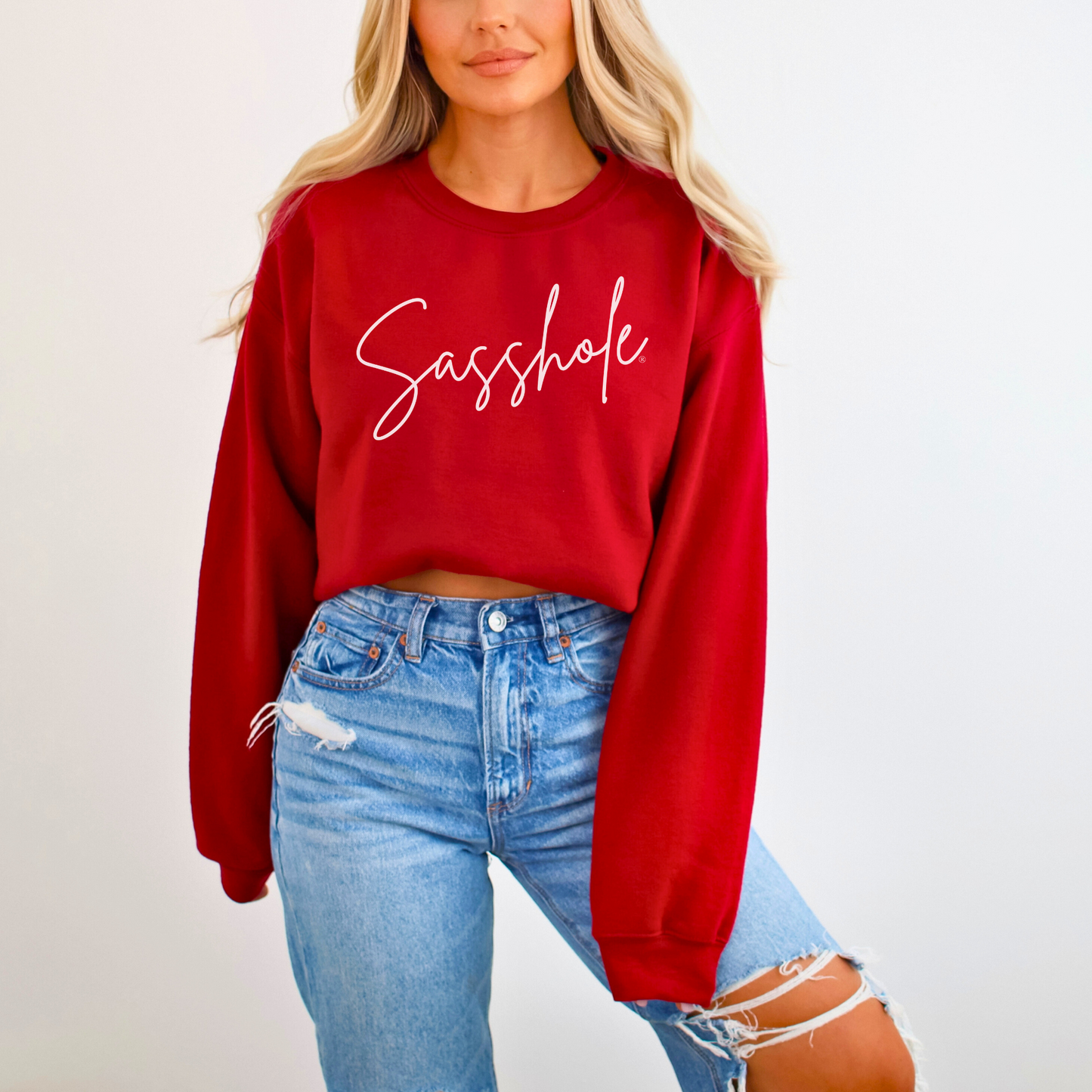 Sassitude in Style: Playful Women's Sasshole® Sweatshirts