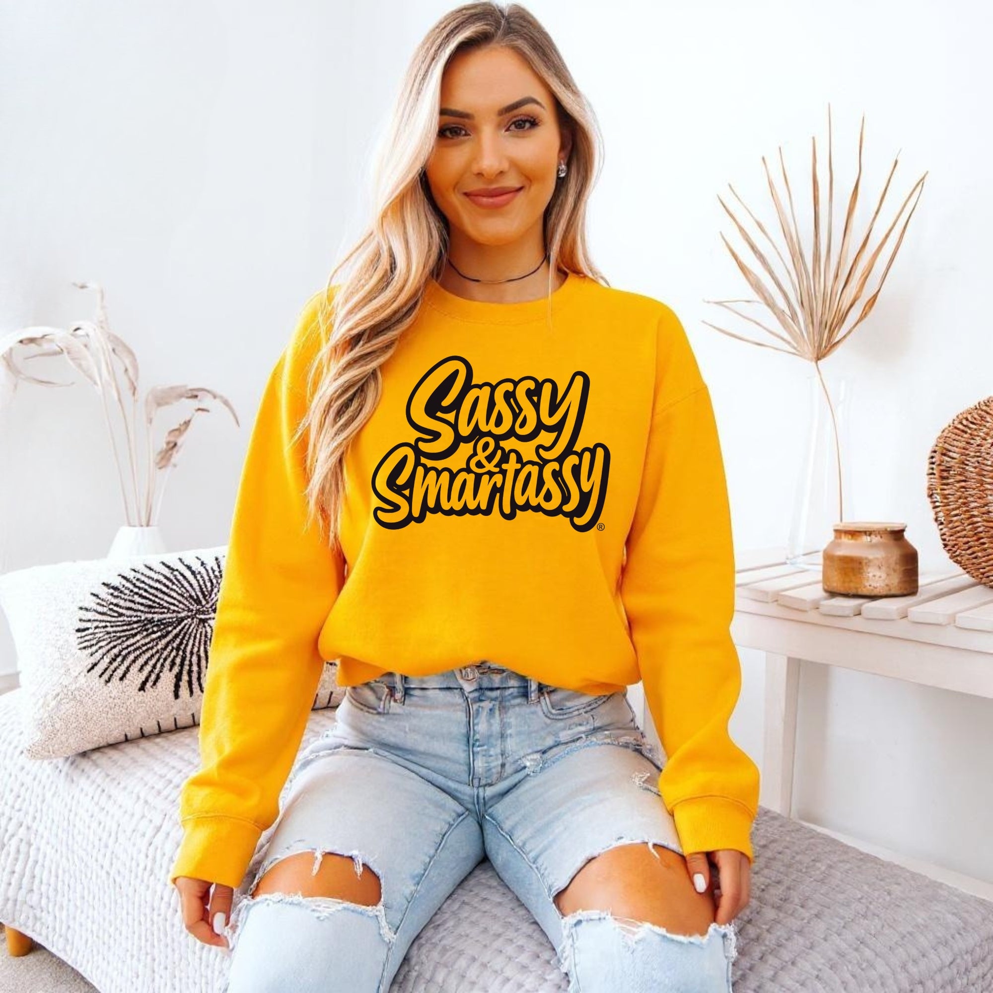 Sassy & Smartassy® Women’s Classic Fit Sweatshirt – Bold, Comfy & Effortlessly Sassy