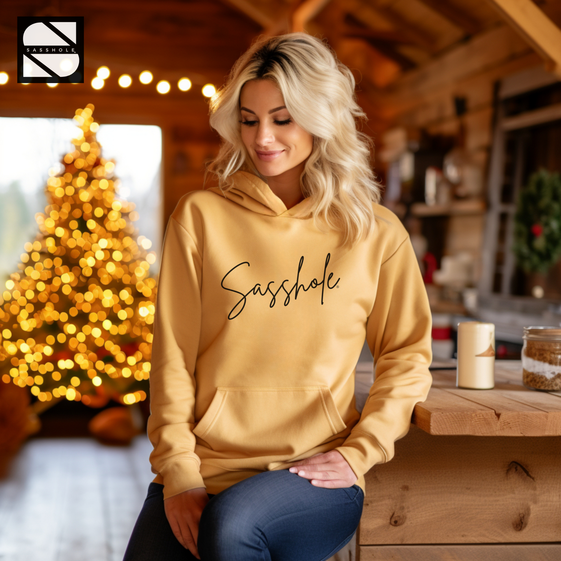Women's Funny Gold Pullover Sweatshirt