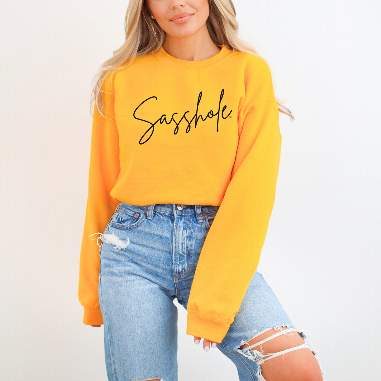 Sassitude in Style: Playful Women's Sasshole® Sweatshirts