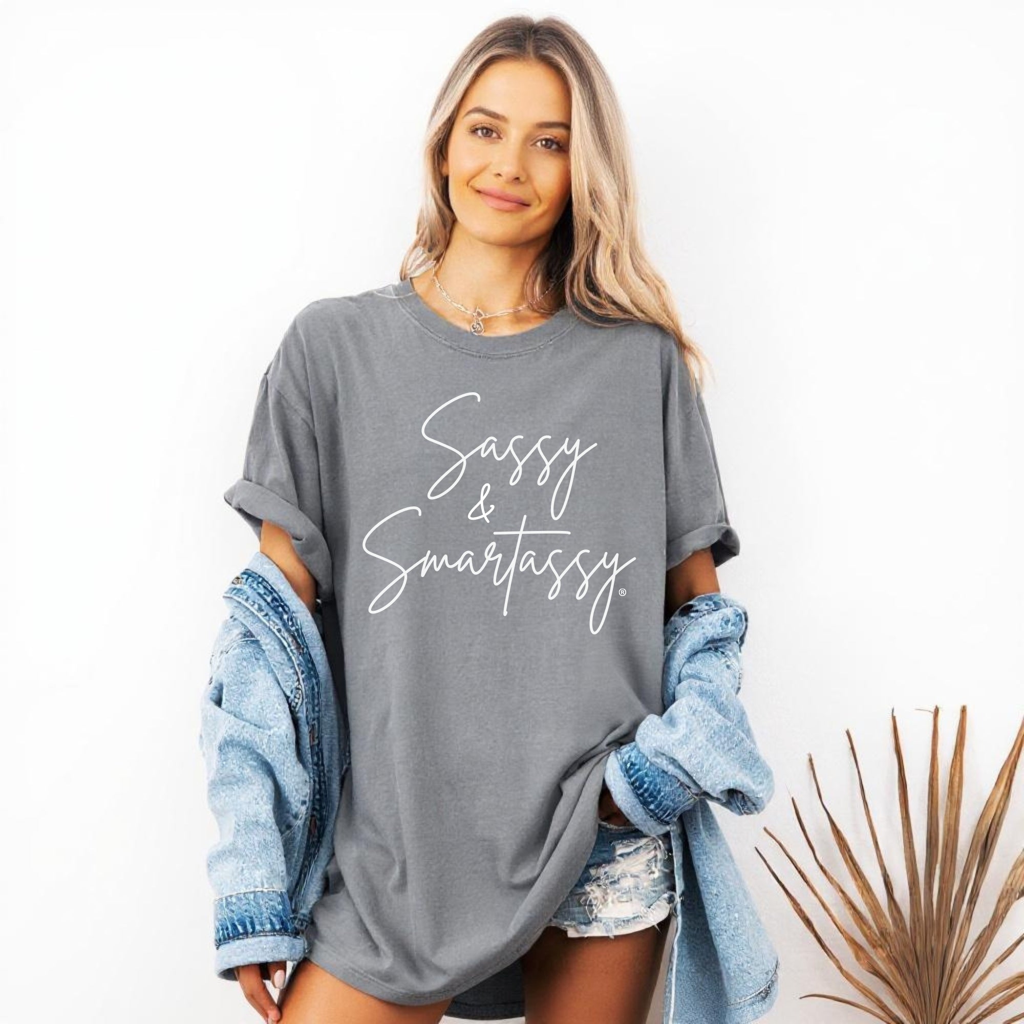 Image of Sassy & Smartassy® Comfort Colors® T-Shirt – Funny Women's Graphic Tee