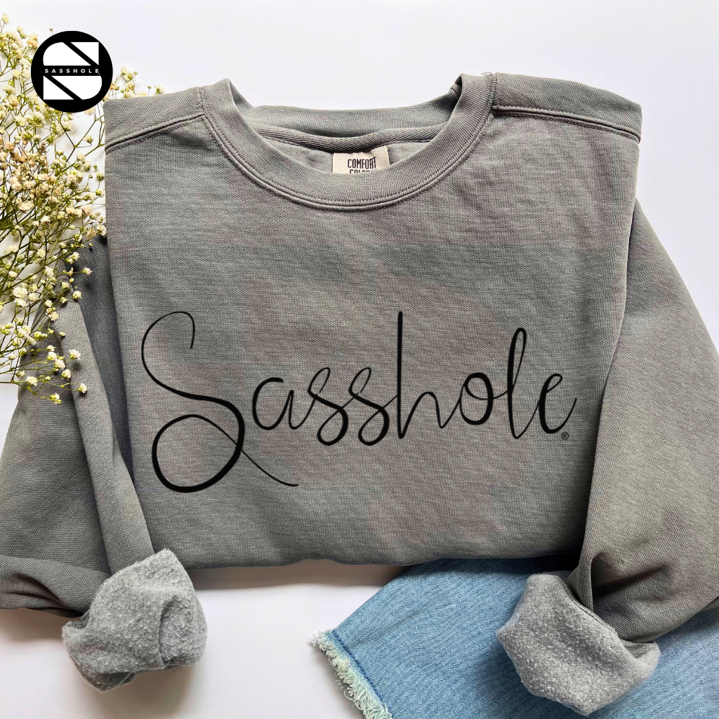 Sasshole Grey Womens Alternative Apparel Sweatshirt