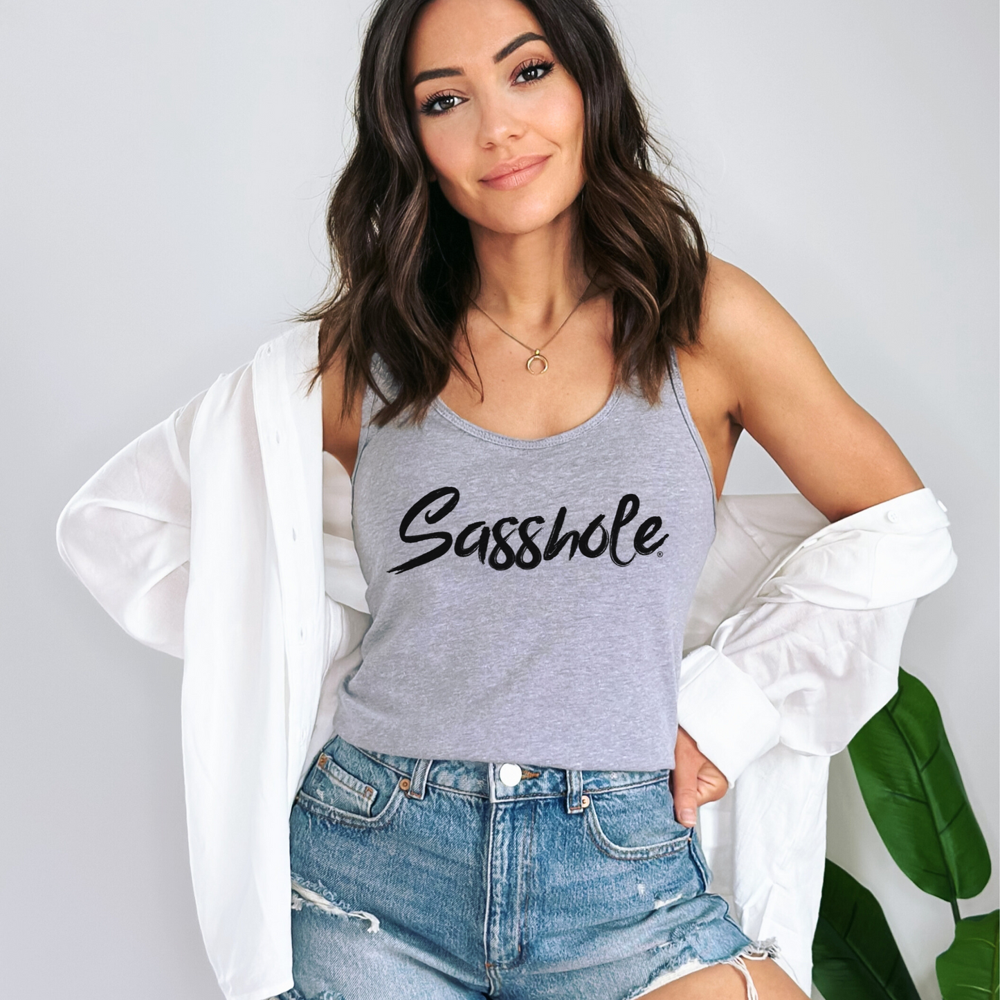 Sasshole® Bold Script Women's Tank Top - Confidently Chic