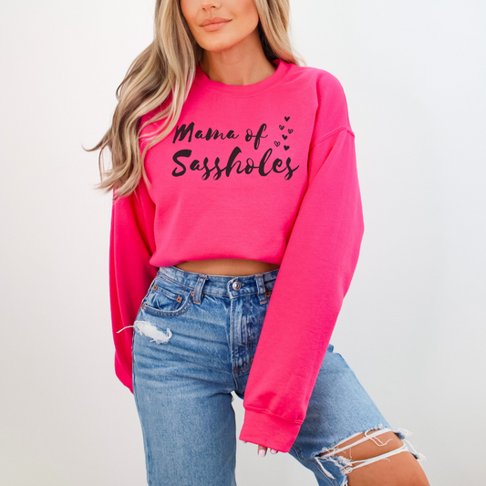 Chief Sass Officer: Mama of Sasshole's Women's Pullover Sweatshirt
