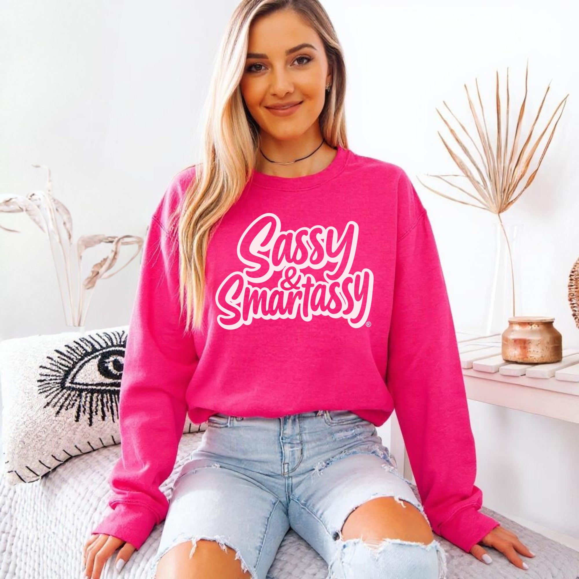 Image of Sassy & Smartassy® Women’s Classic Fit Sweatshirt – Bold, Comfy & Effortlessly Sassy