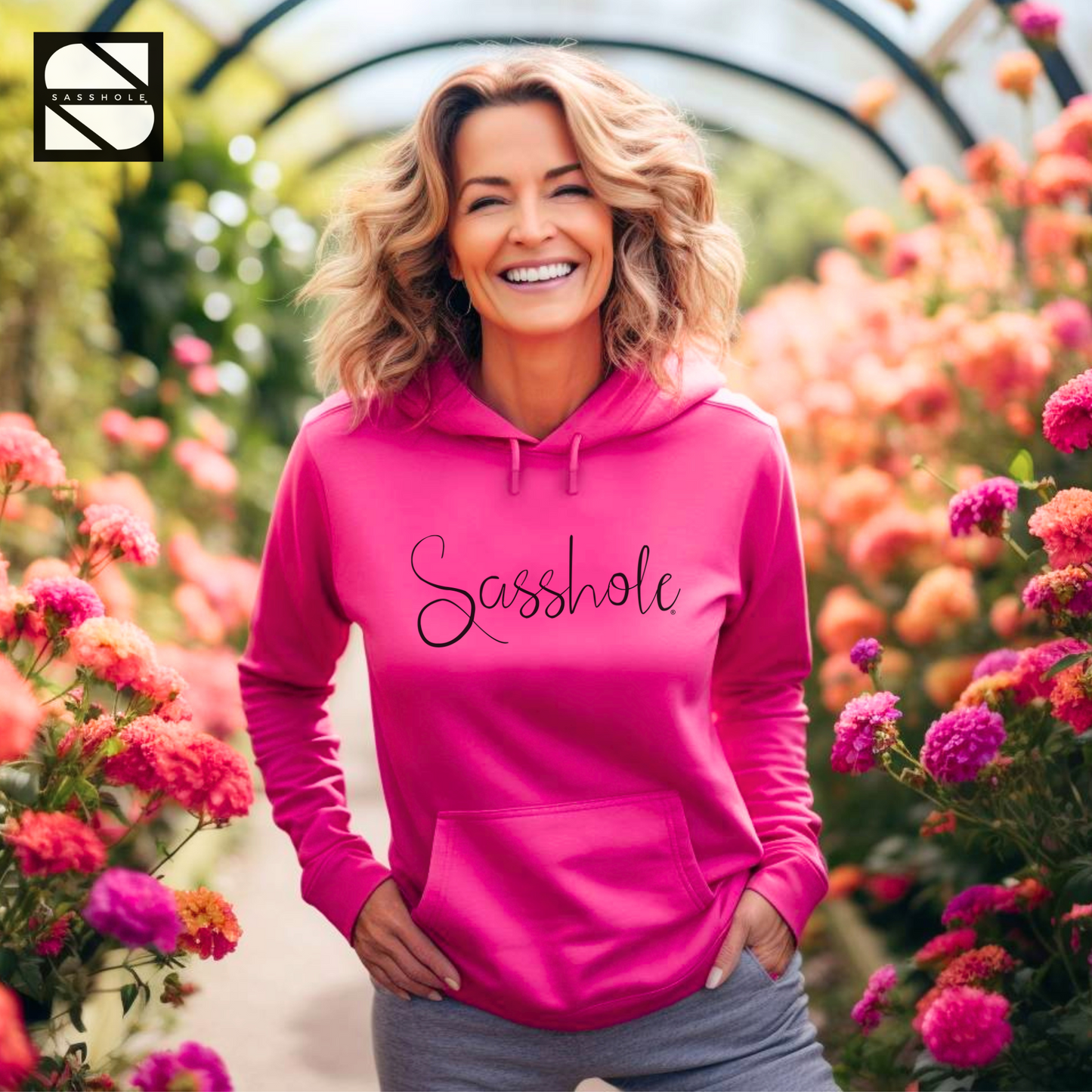 Unfiltered Confidence: Women's Sasshole® Signature Hoodie