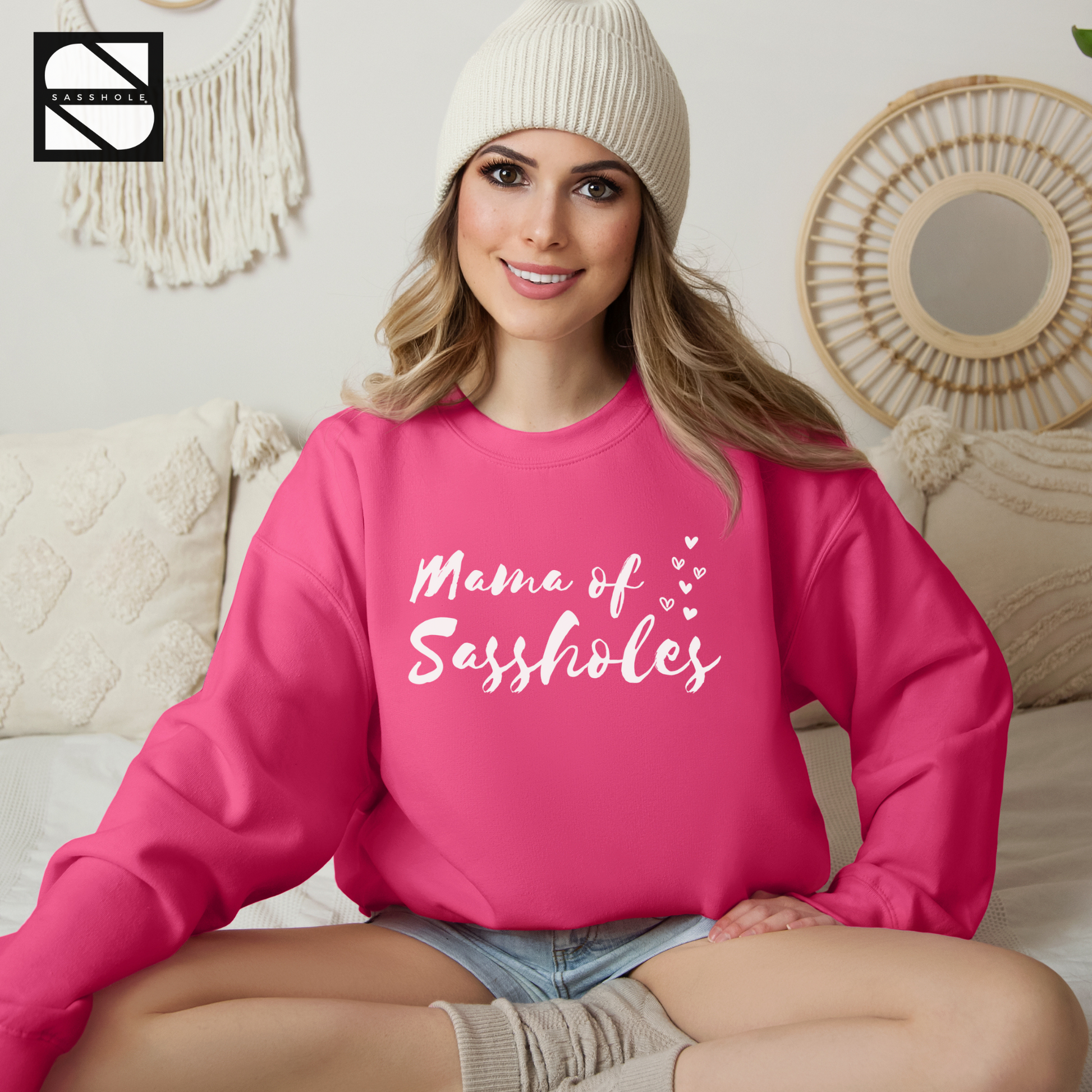 women's funny pink sweatshirt