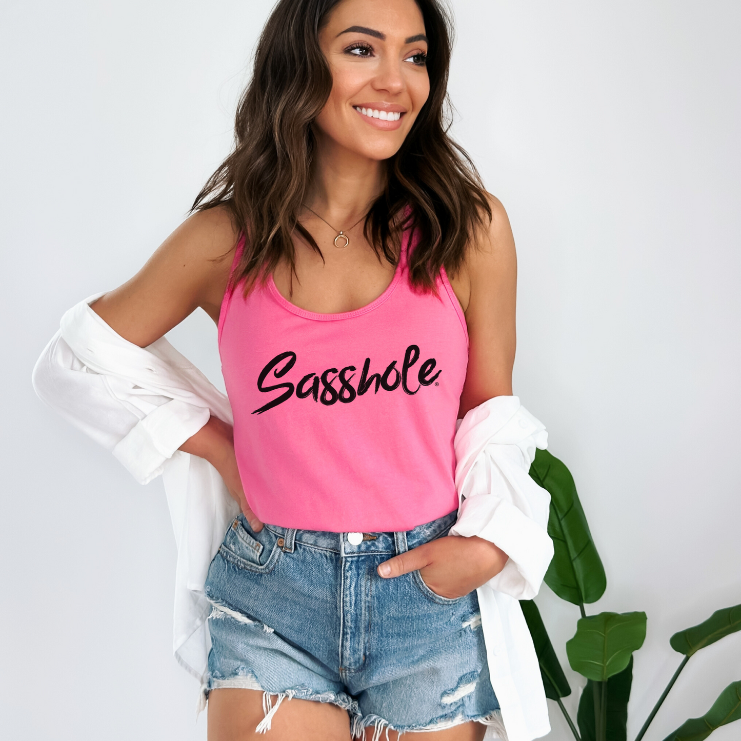 Sasshole® Bold Script Women's Tank Top - Confidently Chic