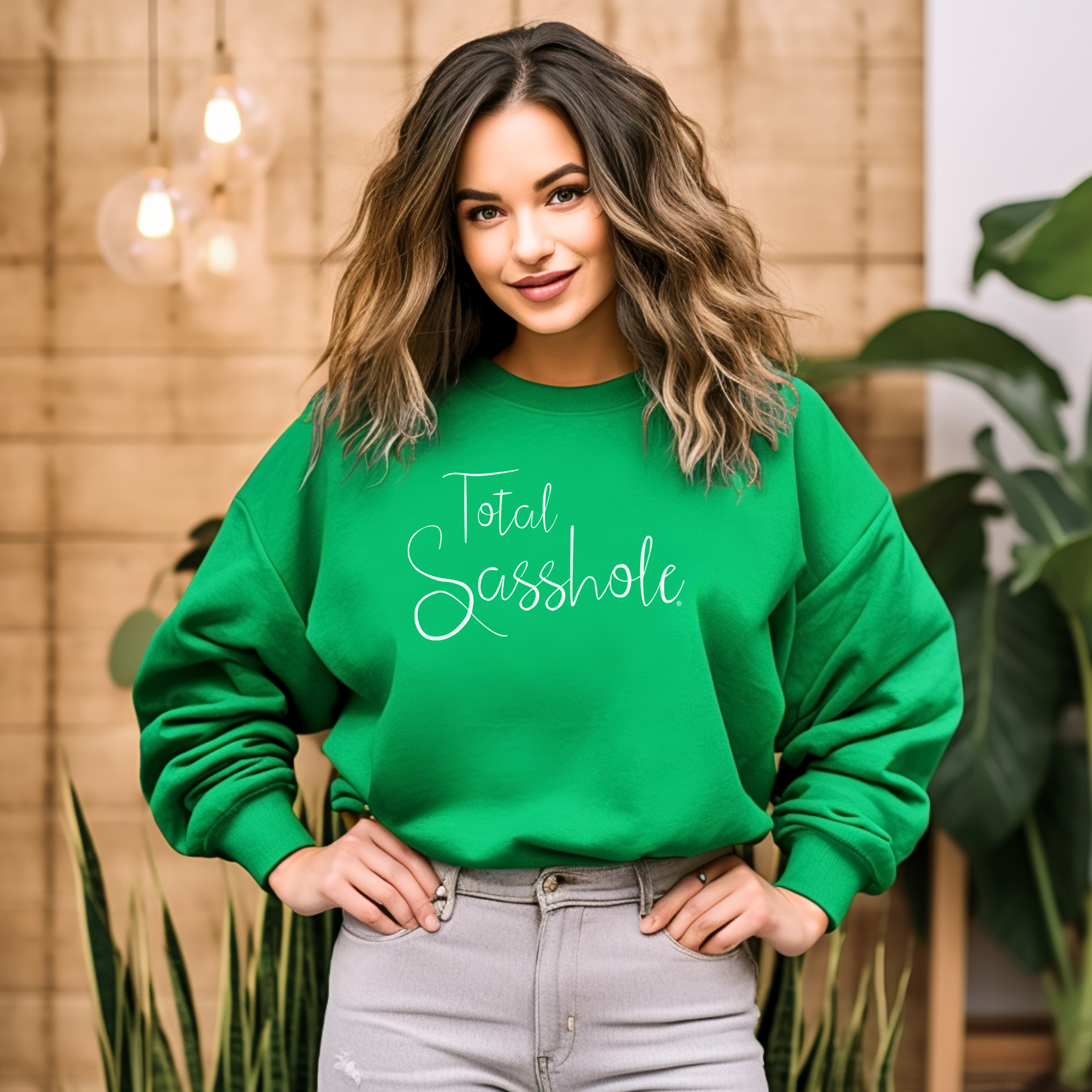 funny women's irish green sweatshirt