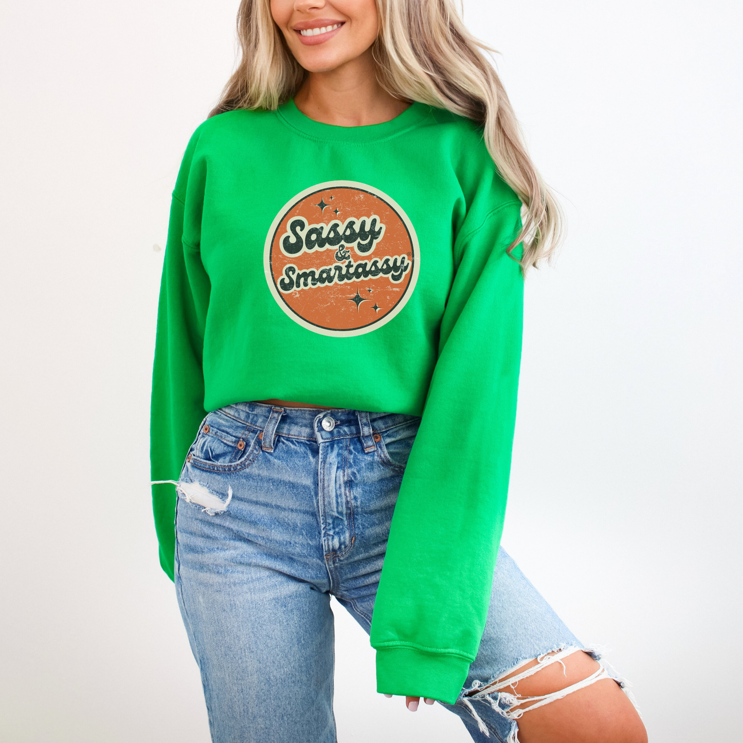 Retro Rebel: Sassy & Smartassy® Vintage Vibes '70s Women's Sweatshirt