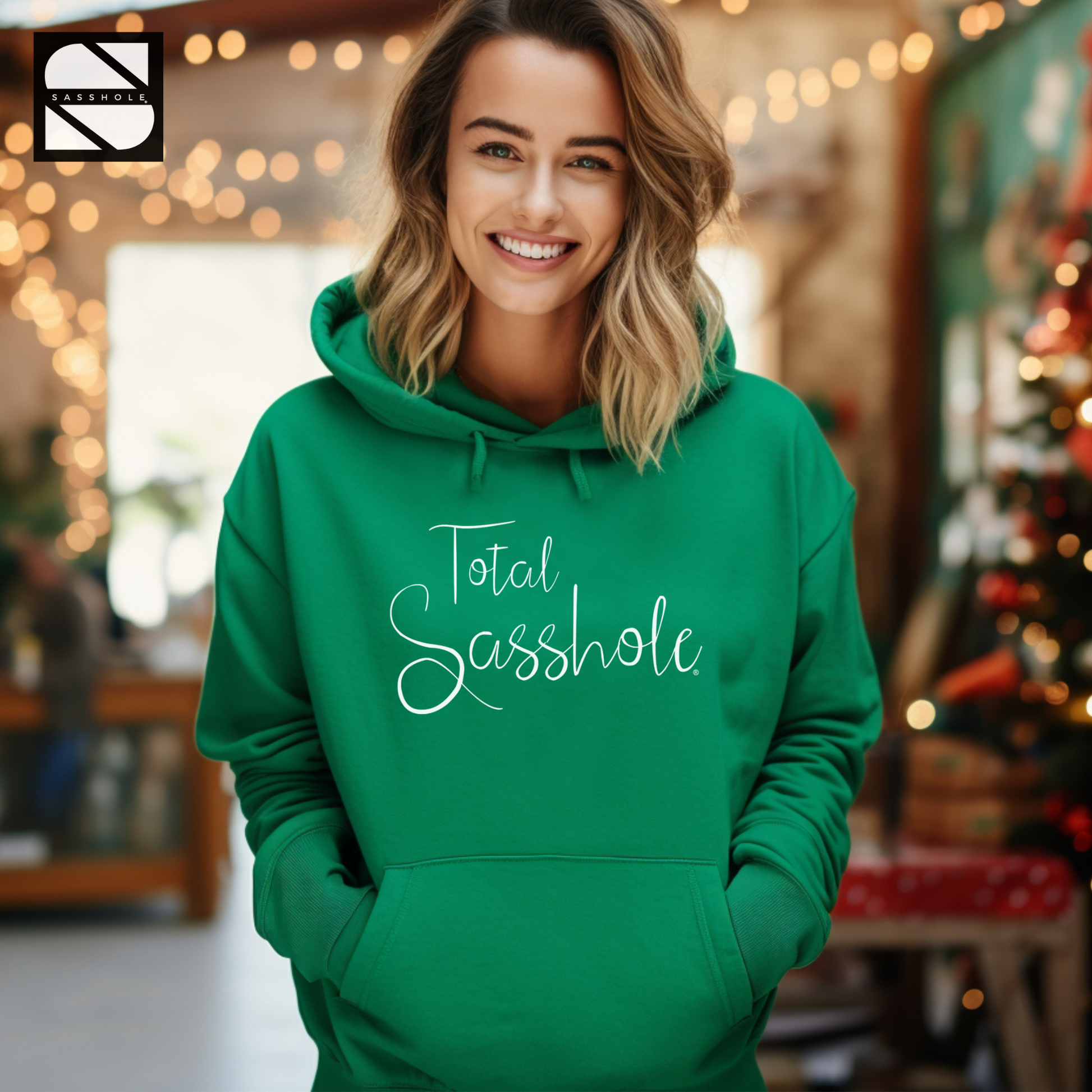 Women's Funny Irish Green Pullover Hoodie