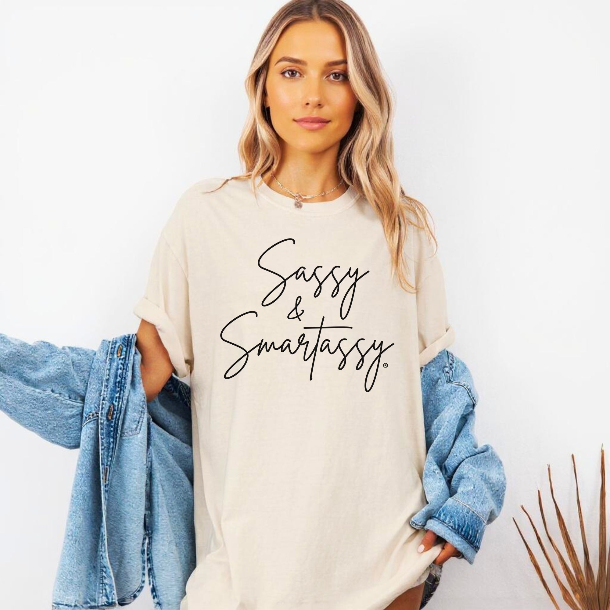 Image of Sassy & Smartassy® Comfort Colors® T-Shirt – Funny Women's Graphic Tee