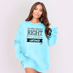 Image of Sasshole® Women’s Relaxed Fit Comfort Colors® Sweatshirt – Funny Graphic Pullover for Bold Women