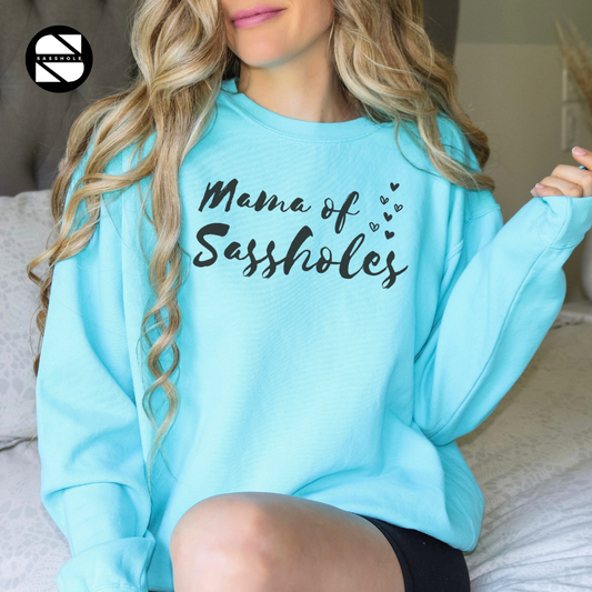 Women's Vintage LagoonBlue Sasshole Sweatshirt - Bold & Stylish Fashion