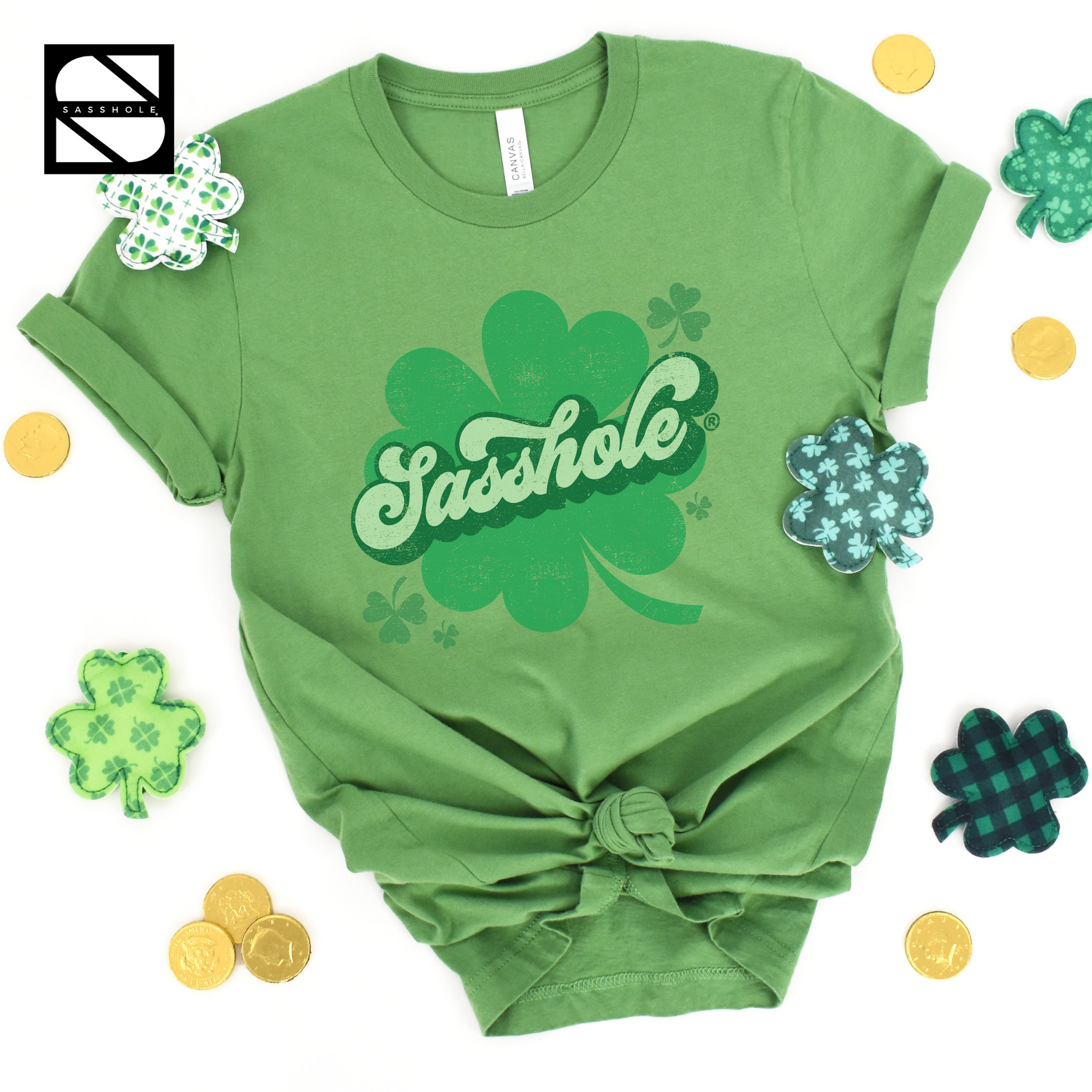 Women's St. Pat's apparel, Women's Clothing, Unisex Irish tee, Unisex, Unique Irish tops, Unique Irish humor tee, Unique Irish charm tee, Trendy St. Patrick's Day top, T-shirts, St. Patrick's party apparel, St. Patrick's festivities wear, St. Patrick's fashion, St. Patrick's Day shirt, St. Patrick's Day humor, St Patricks Day Shirt Women, Shamrock sassiness, Shamrock outfit, Sassy St. Patrick's Day wear, Sassy St. Pat's wear, Sasshole® luck style