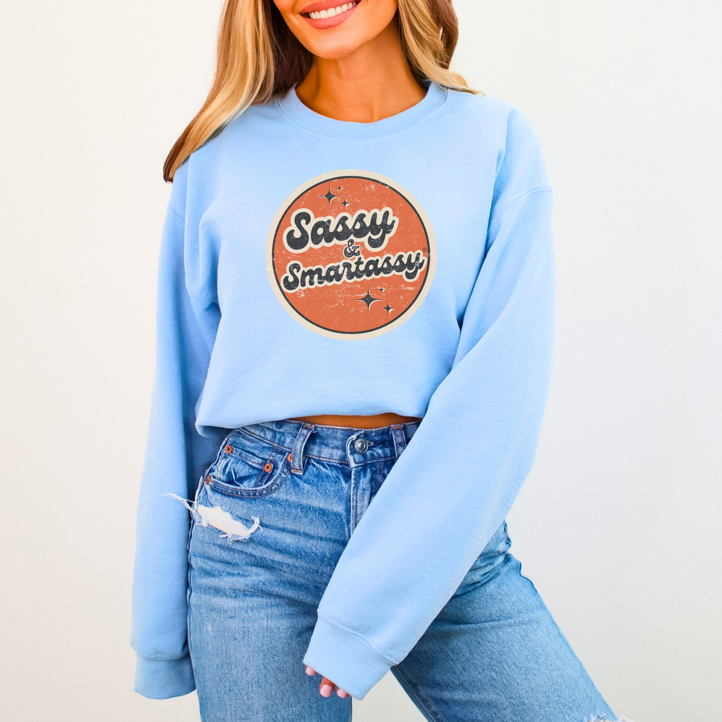 Retro Rebel: Sassy & Smartassy® Vintage Vibes '70s Women's Sweatshirt