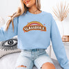 70's Inspired Sasshole®: Chic & Retro Rainbow Women's Vintage Sweatshirt