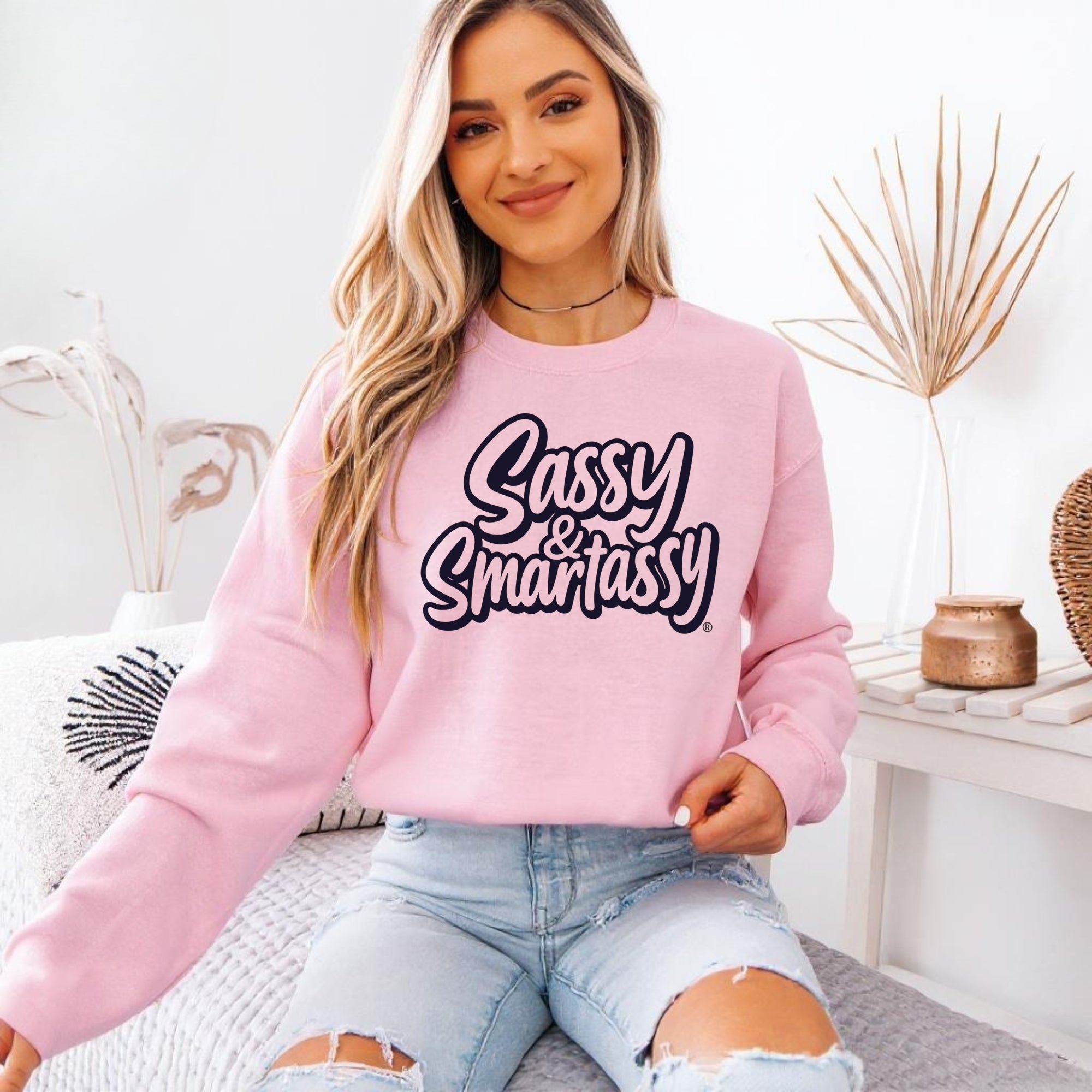 Sassy & Smartassy® Women’s Classic Fit Sweatshirt – Bold, Comfy & Effortlessly Sassy