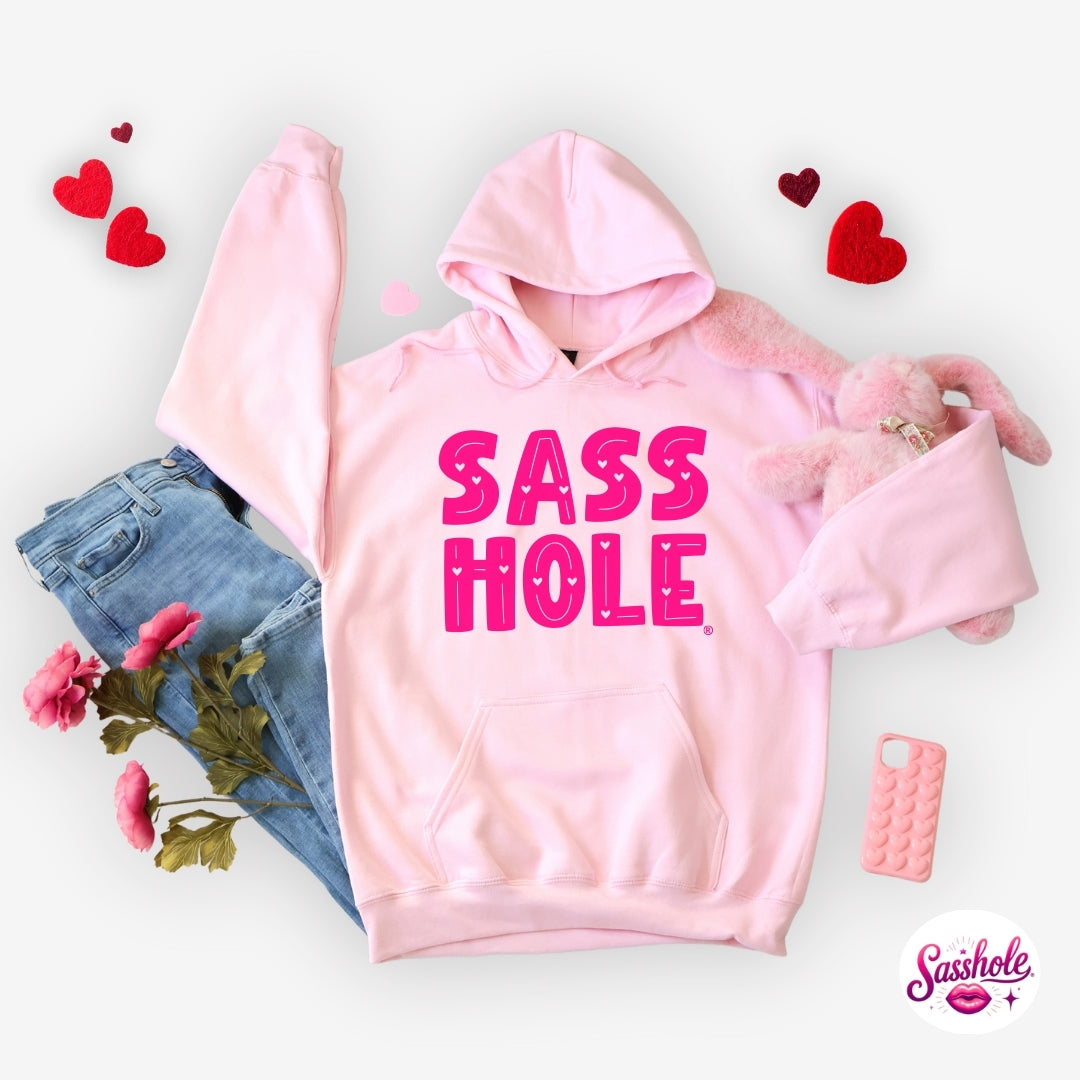 Funny Valentine Hoodie – SASS HOLE® Women’s Graphic Hoodie