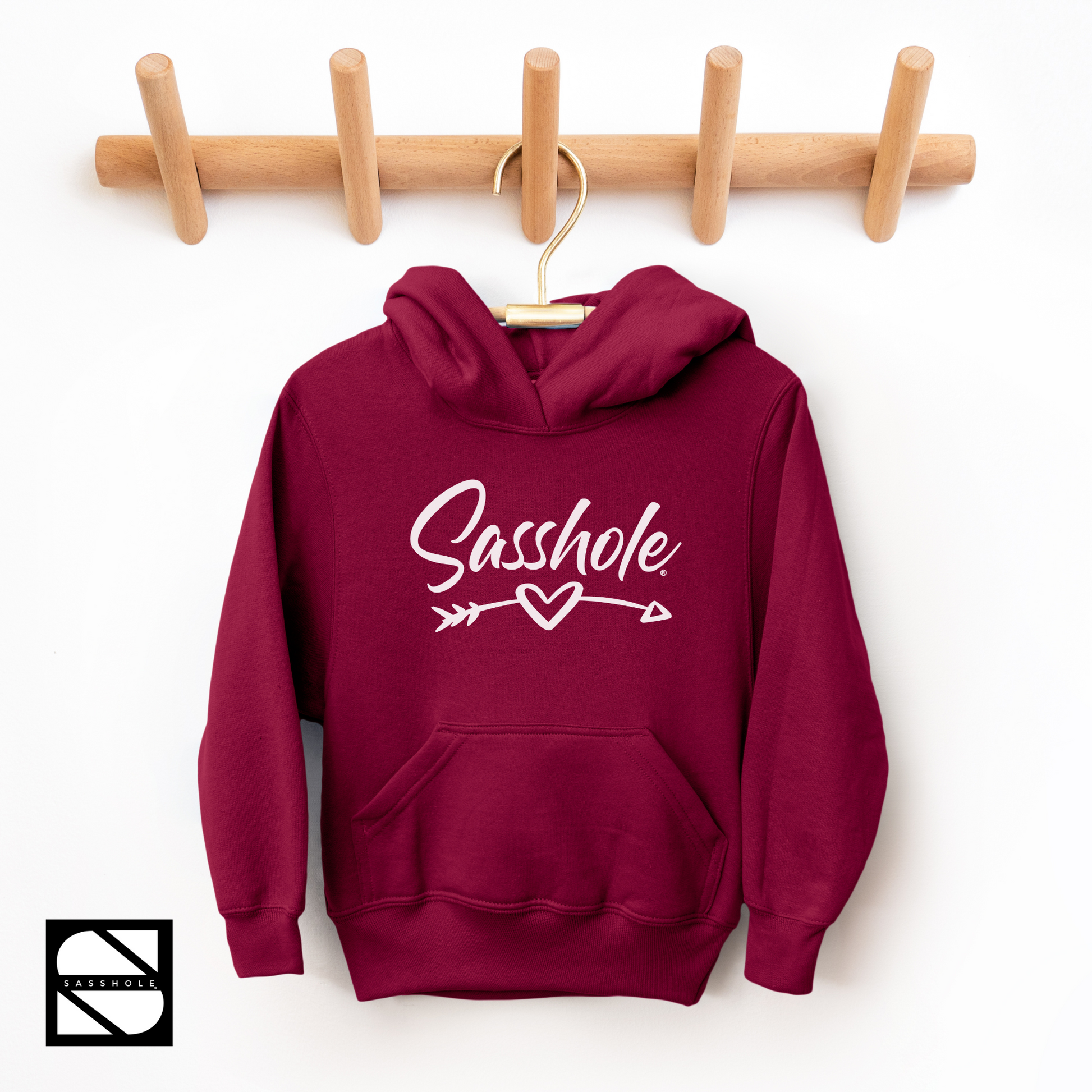 girls hoodie maroon