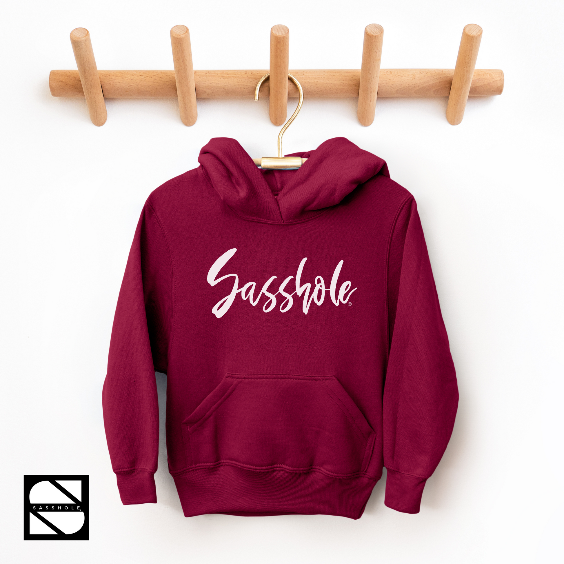 girls hoodie maroon