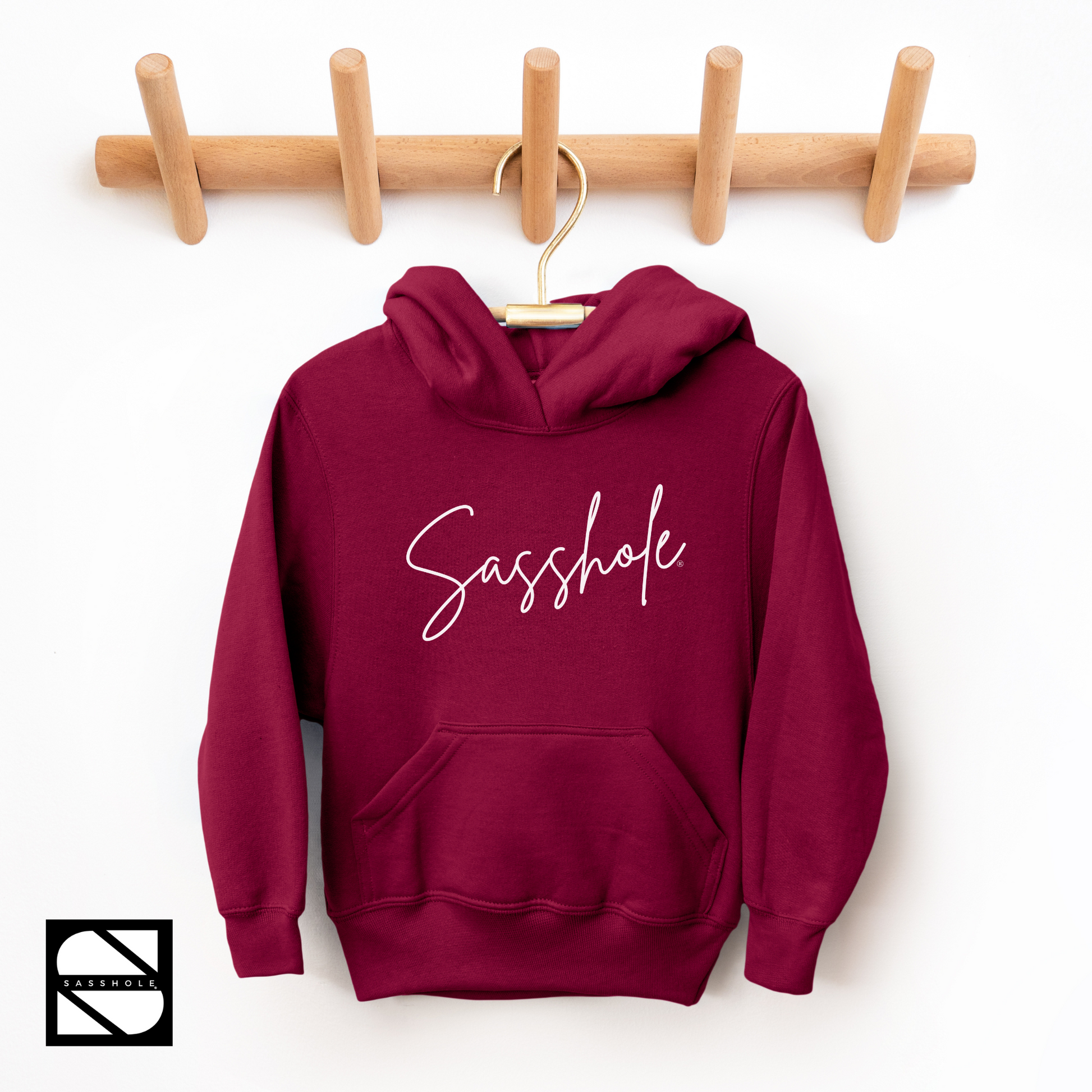 girls hoodie maroon