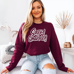 Image of Sassy & Smartassy® Women’s Classic Fit Sweatshirt – Bold, Comfy & Effortlessly Sassy