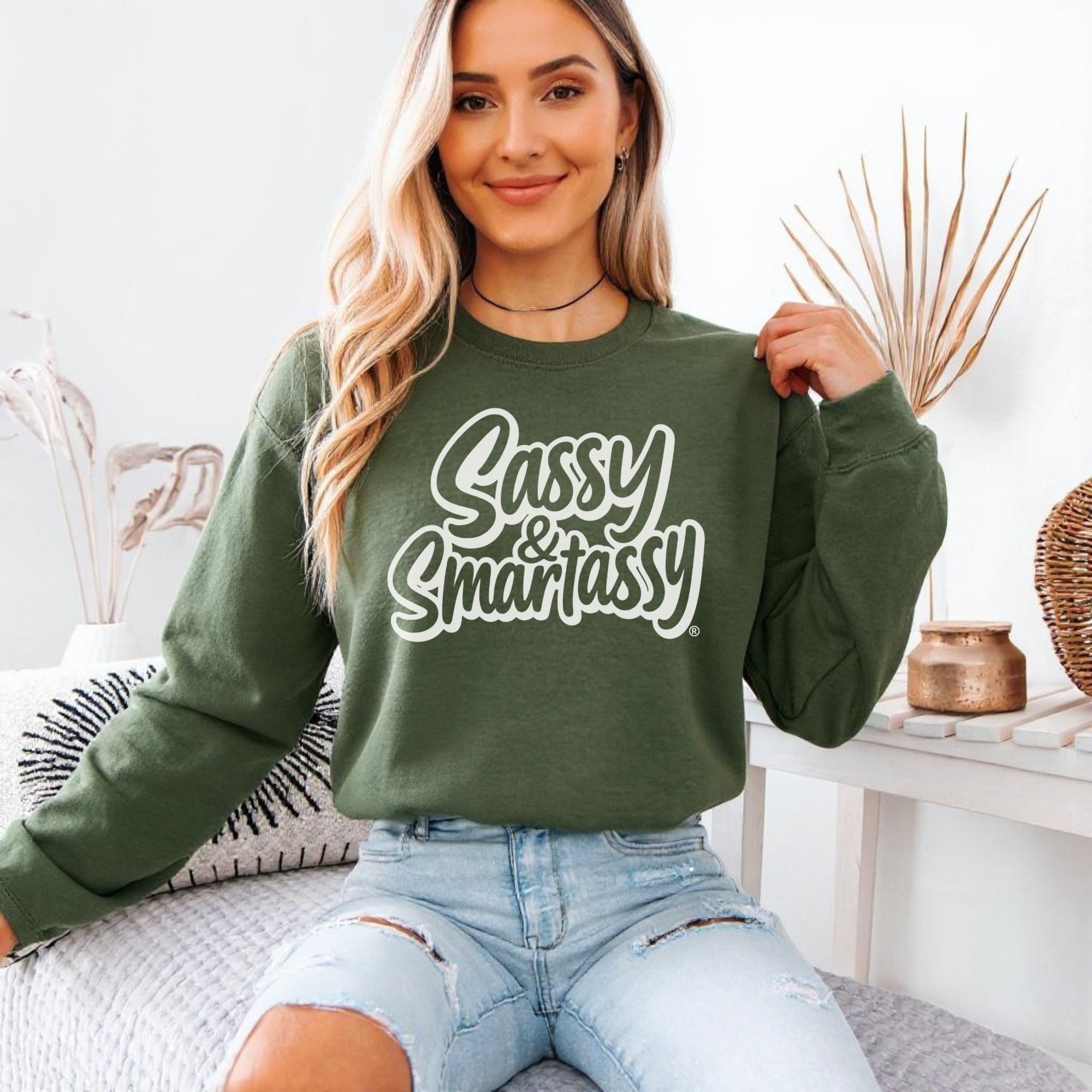 Image of Sassy & Smartassy® Women’s Classic Fit Sweatshirt – Bold, Comfy & Effortlessly Sassy