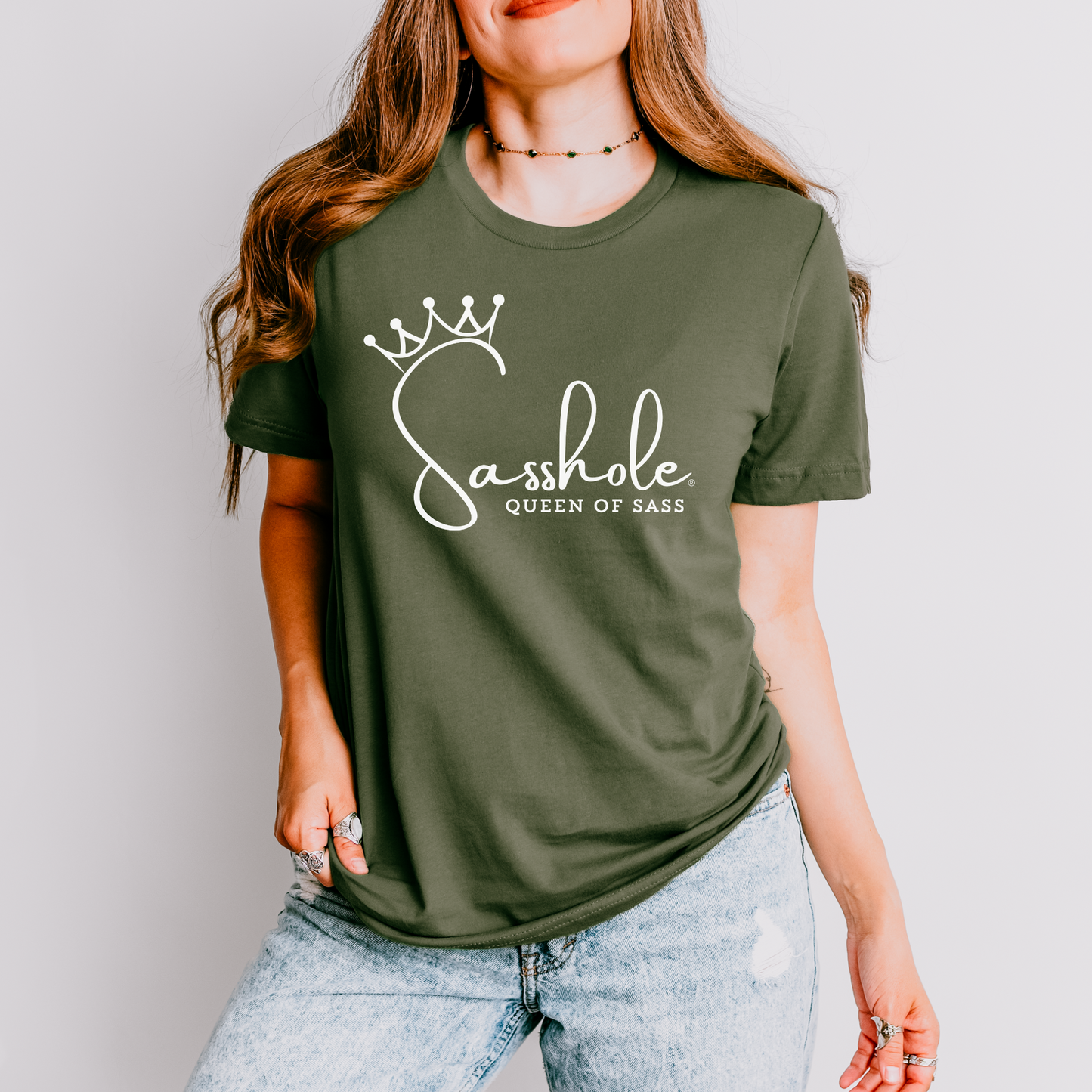 Sass in Charge: Sasshole® - Queen of Sass Women's Shirt
