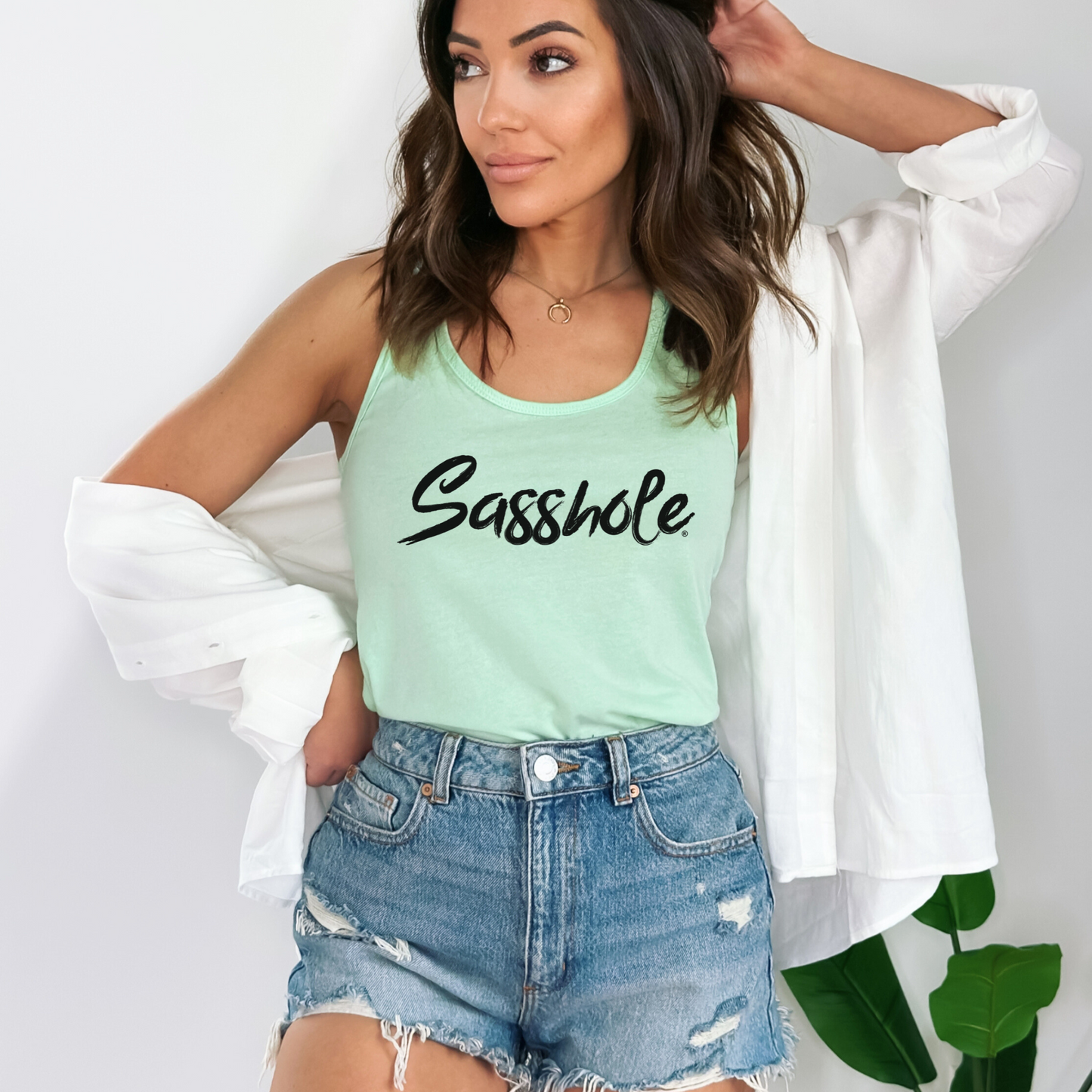 Sasshole® Bold Script Women's Tank Top - Confidently Chic