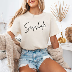 Image of Sasshole® Minimalist Women's T-Shirt: Simple, Chic, and Sassy