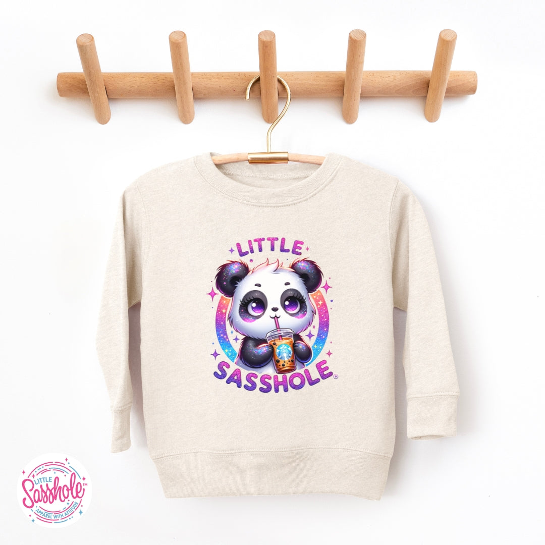 Little Sasshole™ Panda Toddler Sweatshirt – Cute, Cozy & Full of Attitude