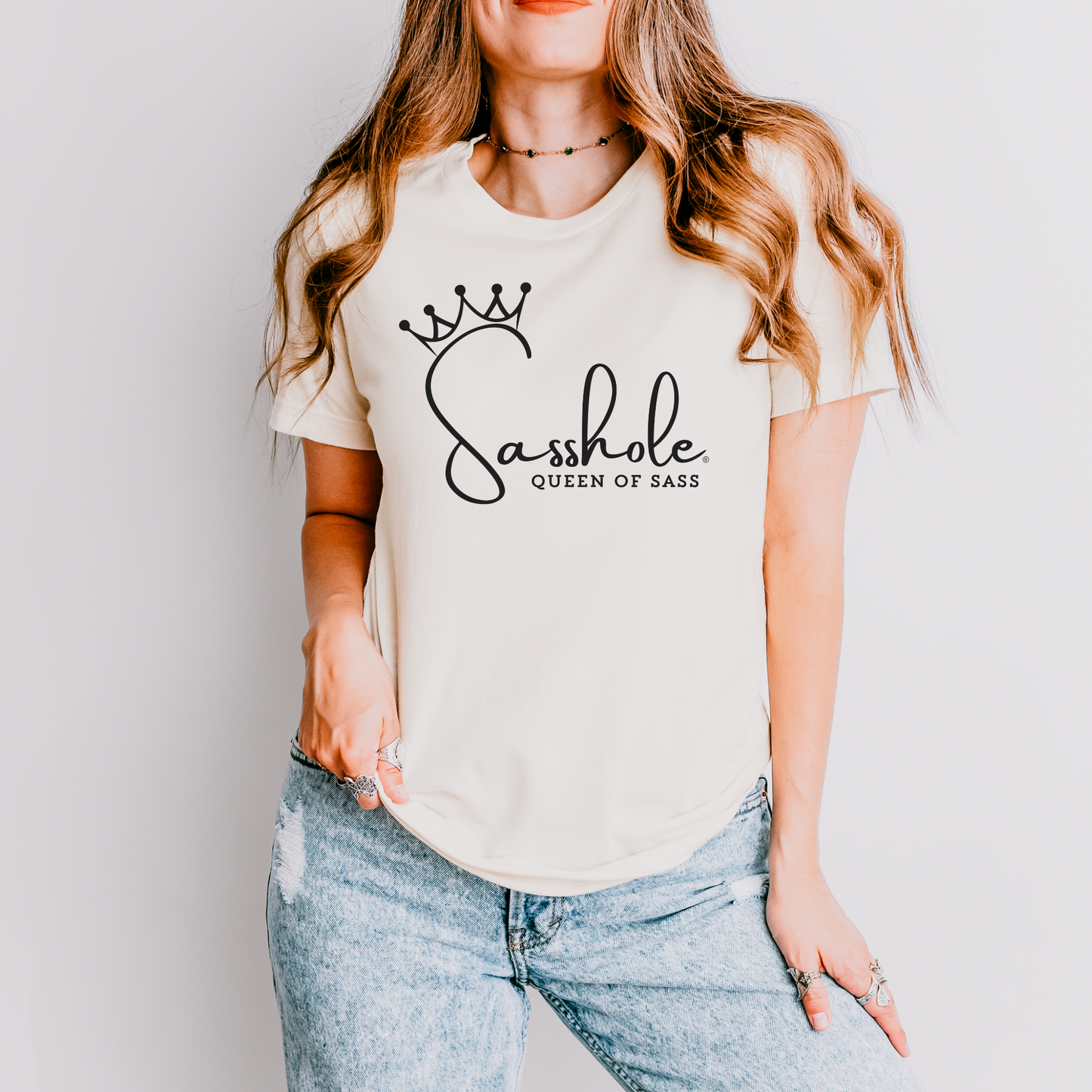 Sass in Charge: Sasshole® - Queen of Sass Women's Shirt