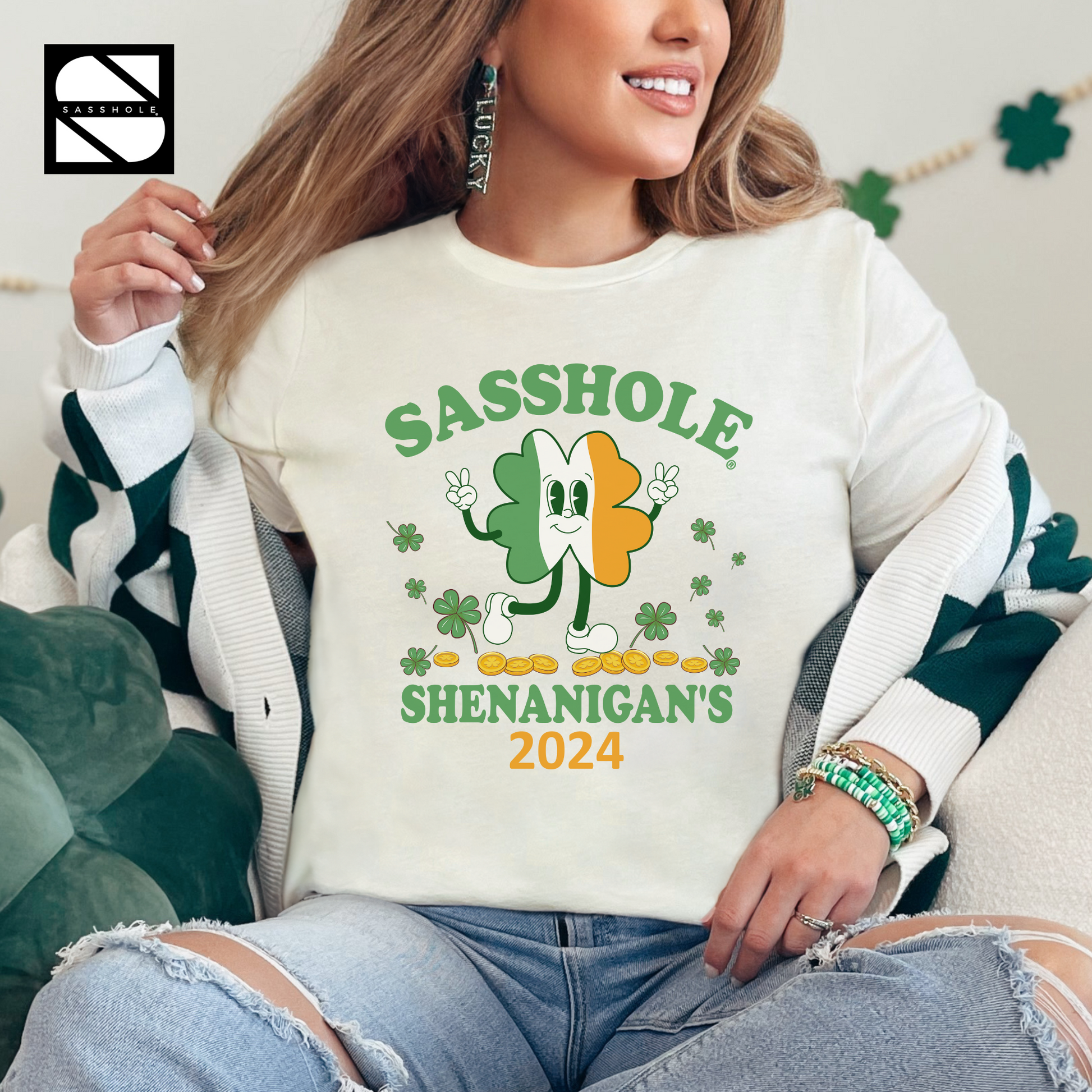 St Patricks Day Shirt Women Natural