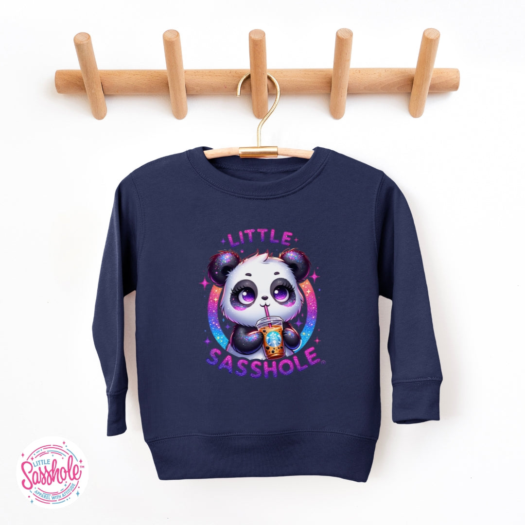 Little Sasshole™ Panda Toddler Sweatshirt – Cute, Cozy & Full of Attitude