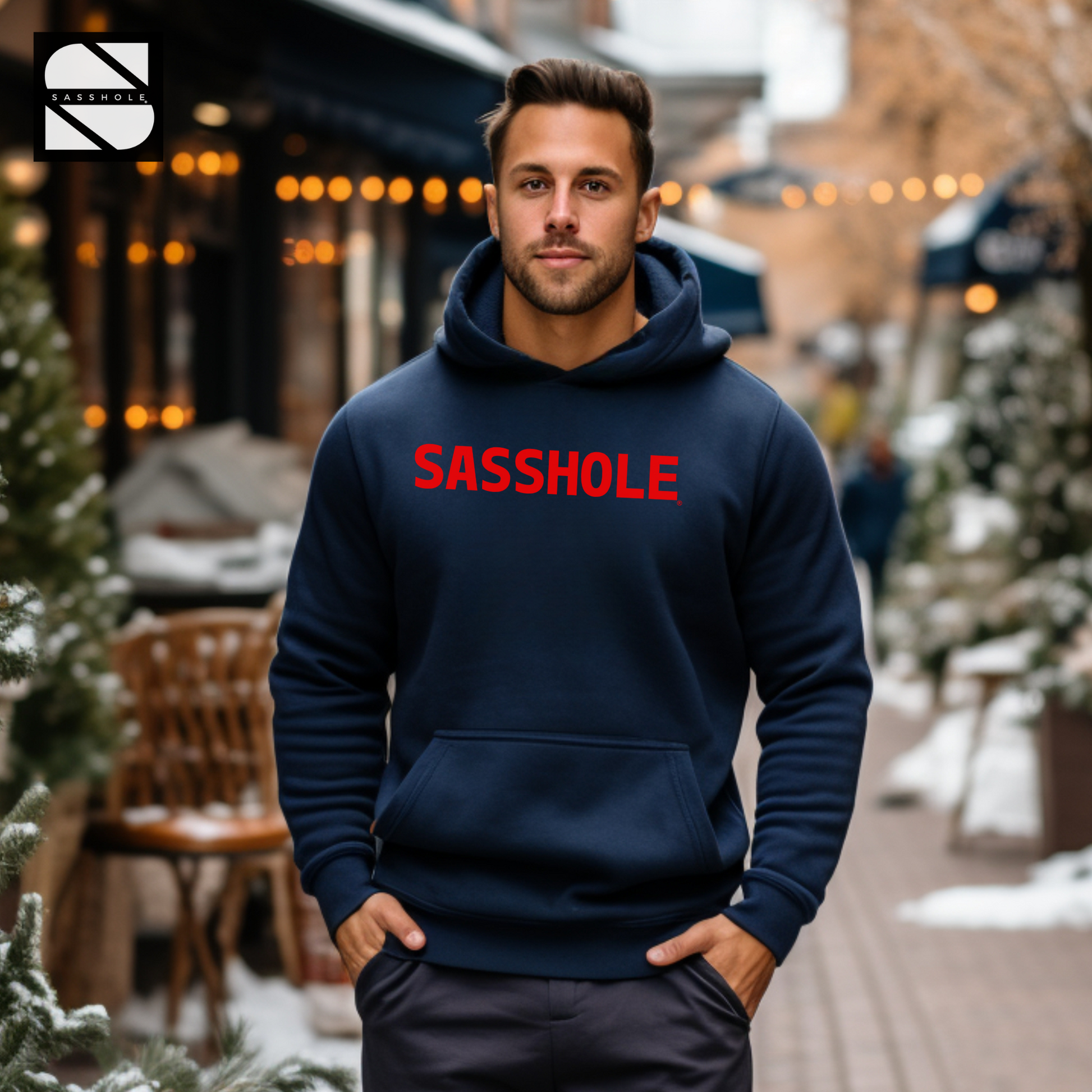 mens hoodies navy