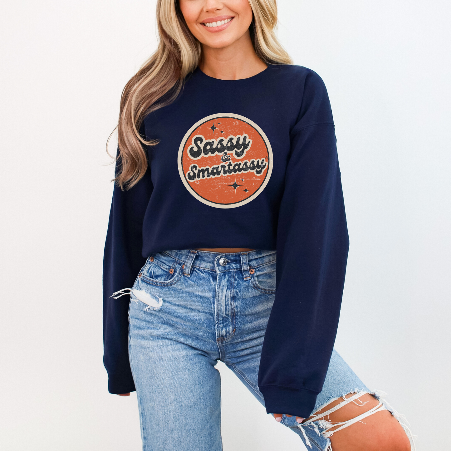 Retro Rebel: Sassy & Smartassy® Vintage Vibes '70s Women's Sweatshirt