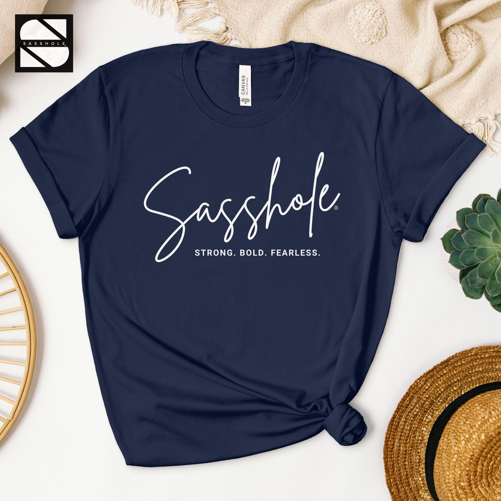 motivational navy shirt for women