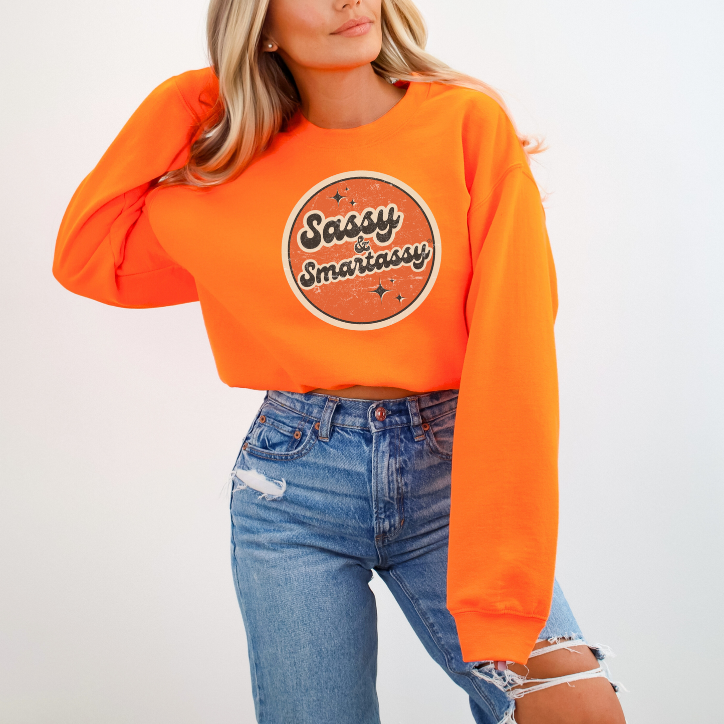 Retro Rebel: Sassy & Smartassy® Vintage Vibes '70s Women's Sweatshirt